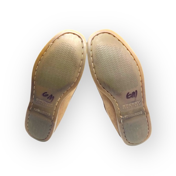 Sperry Top-Sider ™® ✌︎︎ Gold Eyelet Leather Boat Shoes ✌︎︎ 2 Tone Brown ✌︎︎ 6M - Picture 11 of 16